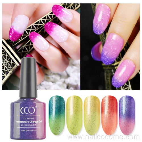 CCO Soak Off Temperature Color Changing Nail polish For Decorations